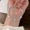wholesale S925 Sterling Silver Crushed Silver Butterfly Bracelet for Women, New Designer Luxury Minimalist Style High-End Jewelry Gift-0-3
