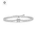 wholesale S925 silver moissanite cube bracelet cross-border Amazon best-selling couple bracelet source drop shipping-0-5