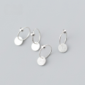 wholesale Metal S925, round ear clips for women, Japanese and Korean style, forest-inspired, unique, sweet and elegant ear accessories for women, M01068-0-0