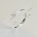 wholesale S925 Sterling Silver Korean Style Feather Ring for Women, Forest-Inspired Minimalist Adjustable Open Ring for Students, Non-Tarnish-0-1