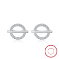 wholesale S925 Sterling Silver Cloud-Inspired Earrings, Hollow-Out Diamond Inlaid Studs, Fashion-Forward Minimalist and Versatile, Direct Factory Wholesale-0-6