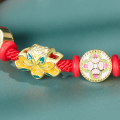 wholesale 925 Sterling Silver Dunhuang Style Original Bracelet for Women, New Chinese Red String Couple Accessory, Lotus Beaded Jewelry Wholesale-0-2