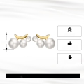 wholesale 14K Gold, 925 Sterling Silver Moon-shaped Natural Baroque Pearl Fashion Earrings Factory Direct-0-3