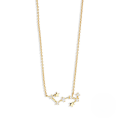 wholesale S925 Sterling Silver New Zodiac Star Pendant Necklace With Zircons, Trendy And Popular-0-12