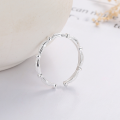 wholesale S925 Sterling Silver Korean Minimalist Simple Band Small Aesthetic Design Trendy Personalized Viral Style Open Adjustable Ring for Women-0-2