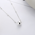 wholesale S925 Sterling Silver On-Demand Happy Smile Happy Necklace Fresh Sweet Daily Korean Style Versatile Collarbone Chain-0-2