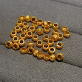 wholesale S925 gold-plated spacer beads gasket semi-finished DIY accessories crystal jewelry bracelet necklace fittings-0-12