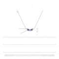 wholesale S925 Sterling Silver Original Design Butterfly Pendant Necklace for Women, Versatile Resin Color Necklace Set, Choker Collarbone Chain Direct from Manufacturer-0-2