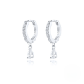 wholesale S925 Sterling Silver Ins-style Cross-border Bestseller Dripping Hoop Earrings With Colorful Zircons-0-15