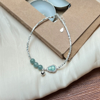 wholesale S925 Sterling Silver Yaxi New Chinese Style Jade Ruyi Gourd Broken Silver Bracelet, Trendy and Versatile Accessory for Women-Jade Ruyi Gourd Bracelet / Approx. 2.7g &gt; SL011375 Sterling Silver