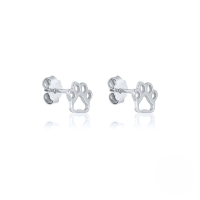 wholesale S925 Sterling Silver Animal Dog Cat Paw Stud Earrings, Amazon Bestseller, Fashionable And Minimalist-Platinum