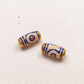 wholesale Metal: S925 silver gold-plated, enamel painted, oil-dripped, Tibetan bead barrel bead accessories bracelet DIY semi-finished spacer beads new special offer-0-13