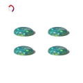 wholesale Metal material, synthetic opal OPAL oval egg-shaped wish hot-selling synthetic opal earring pendant inlay matching stone-0-4