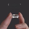 wholesale S925 Sterling Silver Handmade Filigree Bow Runaway Princess Ring for Women, Fashion Niche Design Open Adjustable Ring-0-0