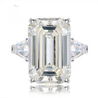 wholesale White G color high carbon diamond, 30ct, 13*20, luxury European and American style ring, live streaming bestseller, Mu Jing Jewelry new release-R626 White G (customization not in stock)  No. 5