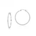 wholesale S925 Sterling Silver New Minimalist Fashion Large Hoop Circle Earrings with Hammered Texture, Women's Cold Style, Cross-Border Supply-0-0