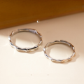 wholesale S925 Silver Small Fresh Bamboo Joint Couple Rings Korean Version Sweet Men and Women's Temperament Ring J7662-0-0