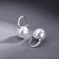 wholesale Sterling Silver Pearl Earrings for Women, Elegant and Minimalist Earrings, Light Luxury Niche Design French Retro Ear Clips-0-0