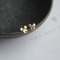 wholesale 9K Gold AU375 Plain Mickey Minnie Disney Classic Ear Studs-0-1