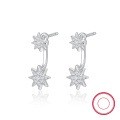wholesale 925 Sterling Silver Ear Studs High-end, Cross-border Hot Pick Eight-point Star Inlaid Diamond French INS Style Niche Earrings for Women-0-4