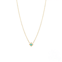 wholesale S925 Sterling Silver Turquoise Moon Fan Pendant Collarbone Choker Necklace-Gold#6 925 silver