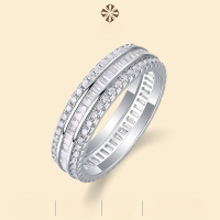 wholesale S925 Silver Parallel Universe Ring Moissanite Luxury-Set Ring Cross-Border Amazon TikTok Hot-Selling New Wholesale-Moissanite>US No. 6