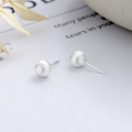 wholesale S925 Sterling Silver Korean-style Minimalist Elegant Artistic Brushed Finish Versatile Fairy Commute Lady Earrings-0-2