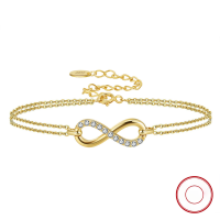 wholesale S925 Sterling Silver Open Figure Butterfly Knot Rhinestone Bracelet with 4A Zircon, Versatile and Elegant, Direct from Manufacturer-platinum