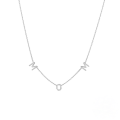 wholesale S925 Sterling Silver Mom Pendant Necklace With Small Letters, Ins Style Mother's Day Gift-0-4