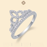 wholesale S925 Sterling Silver, Forever Shiny, Cross-Border Light Luxury, High-Quality Moissanite Ring, a Hot Seller on Amazon-Moissanite US No. 5