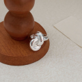 wholesale S925 Sterling Silver Irregular Heavy Work Ring for Women, Small and Unique Stylish Design, High-End Feel, New Collection-0-4