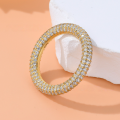 wholesale 18K Gold Plated 925 Silver Set with 43CT Moissanite Full Eternity Ring, Handcrafted with Inside-Out Full Pavé-0-8