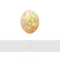 wholesale Metal Opal Cross Double-Sided Fire Iridescent Opal Polymer Cultivated Synthetic Opal Gemstone-0-32