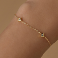 wholesale S925 Sterling Silver Four-pointed Star Inlaid Zircon Multi-element Fashion Bracelet-0-2