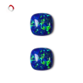 wholesale S925 Metal Synthetic Opal Fat Square Opal Jewelry Stone Flat Bottom Cabochon Japanese Style Opal-0-0