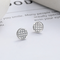 wholesale S925 Sterling Silver Retro Vintage INS Creative Pattern Design Stud Earrings, Fashionable and Versatile Earrings-0-1
