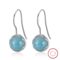 wholesale [S925 Sterling Silver] GME Set Fresh and Sophisticated Fashion Internet-Famous Turquoise Tassel Earring Accessories-0-16