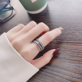 wholesale S925 Sterling Silver Multi-Layer Twisted Wire Open Ring Retro Style Punk Index Finger Ring-0-3