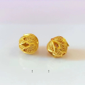 wholesale S925 silver gold-plated filigree openwork lotus spacer bead DIY bracelet necklace accessory handmade ornament-0-1