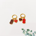 wholesale Metal S925 Gold Plated Auspicious Drop Enamel DIY Pendant Accessories Wholesale New Arrival Special Offer-0-3