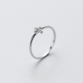 wholesale S925 silver Nalan women's Korean fashion minimalist full-diamond cross ring personalized artistic ring J3579-0-2