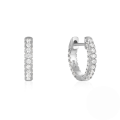 wholesale 925 Sterling Silver Geometric Zircon-studded Ear Hoops, Ear Clasps, Earrings, European And American Classic Hot-selling Ins Minimalist Style-0-11