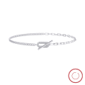 wholesale S925 Sterling Silver Versatile Design Diamond-Inlaid OT Clasp Anklet for Women, Beach Foot Jewelry Wholesale-0-0