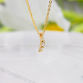 wholesale S925 Silver Plated 14K Gold Moon White Zircon Necklace, Spring New Arrival, French Minimalist Style, Niche and Soft Aesthetic-0-2