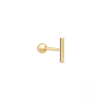 wholesale S925 Sterling Silver Flat Back Labret Stud Earring,ins-Single gold