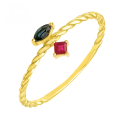 wholesale 18K Gold Japanese Retro Luxury High Sapphire High Ruby Ring Jewelry Manufacturer Wholesale-0-5