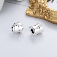 wholesale S925 Sterling Silver Retro AB Style Cylindrical Bead Buddhist Six-Word Mantra Pendant DIY Versatile Accessory-088PF small waist-shaped single pendant, approximately 2.5g 925 sterling silver