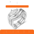 wholesale S925 Silver Set of Three Marquise Moissanite Rings, eBay Best-Seller, Wholesale Gift Bundle-0-0