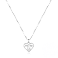 wholesale S925 Sterling Silver Heart-shaped English Letter Pendant Necklace with Diamond, Amazon Best-Seller-0-6