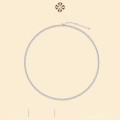 wholesale S925 Sterling Silver Moissanite Chain Necklace for Men and Women Cross-Border Best-Seller New Style Choker Panyu Factory Wholesale-0-0